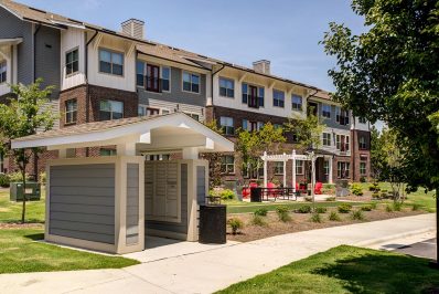 Building exterior entrance