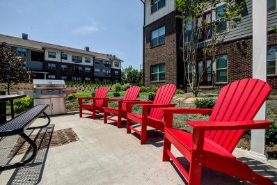 Exterior patio area