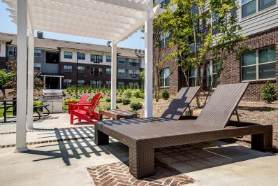 Outdoor lounge area