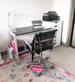 Desk in apartment