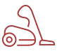 Red vacuum icon