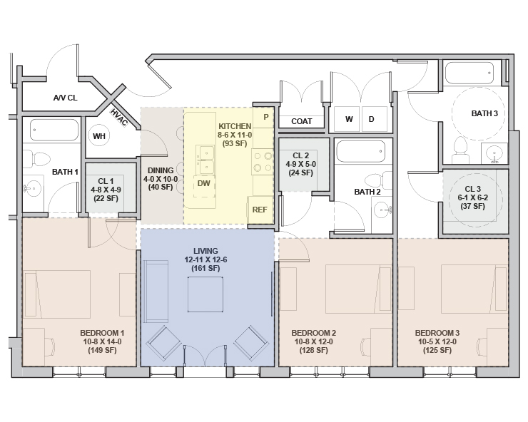 Unit B floor plan